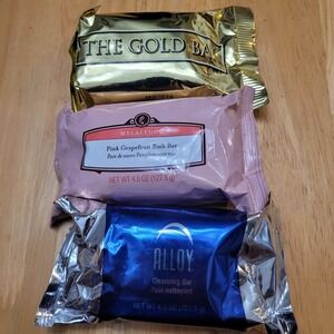 LOT:3 NEW MELALEUCA Soaps The Gold Bar, Pink Grapefruit & Alloy Cleansing 4.5oz